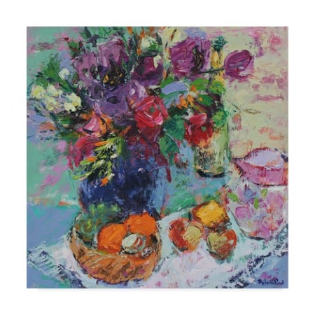 Sylvia Paul 'Summer Garden Flowers' Canvas Art,18x18